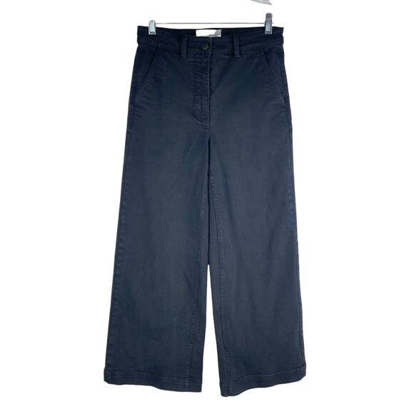 Everlane High Rise Cropped Wide Leg Jeans Faded Black Gray Size 2 - Picture 1 of 8